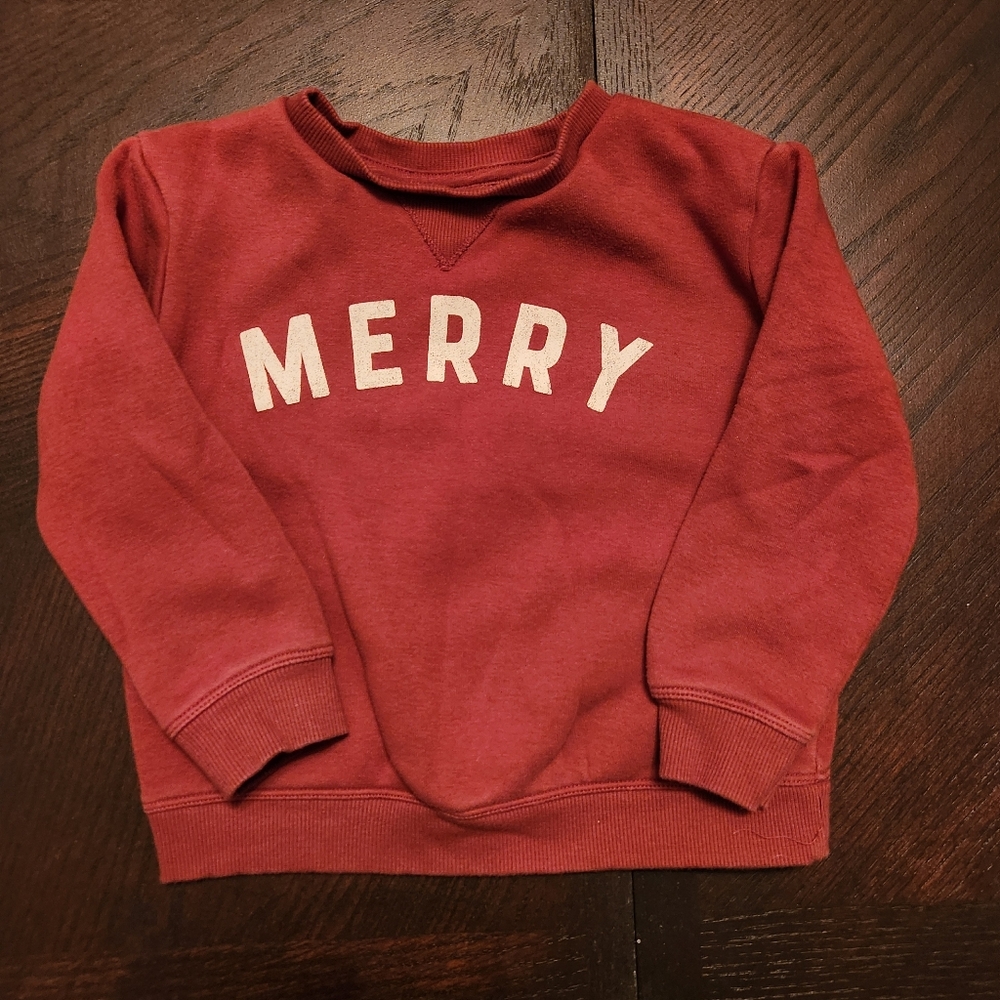 Merry Kids Red Sweatshirt